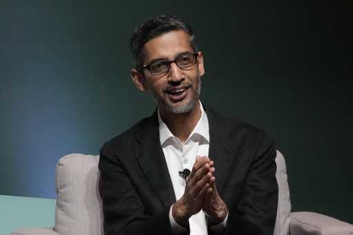 Google and Alphabet CEO Sundar Pichai speaks at the Business, Government and Society Forum at Stanf…