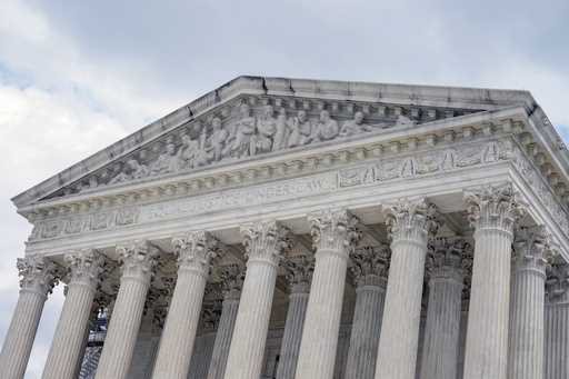 The U.S. Supreme Court is seen, April 25, 2024, in Washington. (AP Photo/Mariam Zuhaib)