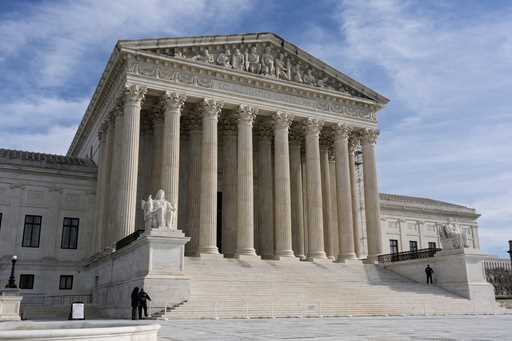 The U.S. Supreme Court is seen, April 25, 2024, in Washington. (AP Photo/Mariam Zuhaib)