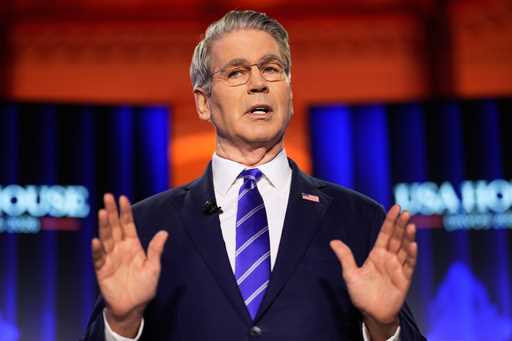 Satya Nadella, CEO of Microsoft speaks during a panel session at the 56th annual meeting of the Wor…