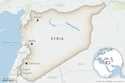 This is a locator map for Syria with its capital, Damascus. (AP Photo)