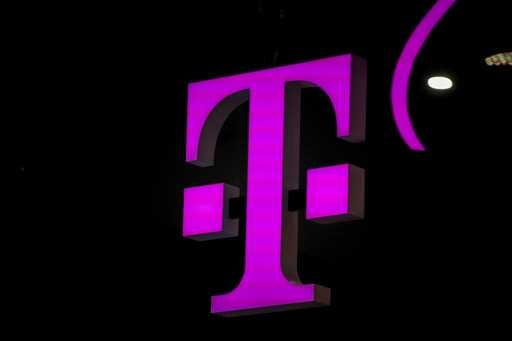 T-mobile logo in the Mobile World Congress 2023 in Barcelona, Spain, on Thursday, March 2, 2023