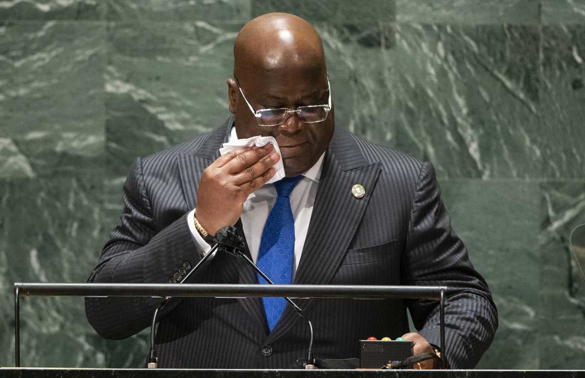 Congo President Tshisekedi addresses 76th Session of the U.N. General Assembly in New York City