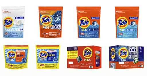 This photo provided by Consumer Product Safety Commission shows Tide Pods protects