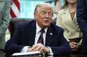 President Donald Trump speaks in the Oval Office of the White House, Monday, Sept