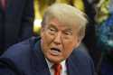 President Donald Trump answers questions from reporters as he meets with Congo's Foreign Minister T…