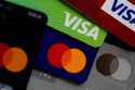 Visa and Mastercard credit cards are shown in Buffalo Grove, Ill