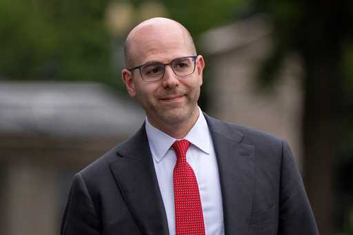 Stephen Miran, chairman of the Council of Economic Advisors, walks at the White House, June 17, 202…