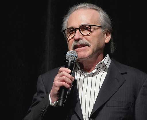 David Pecker, chairman and CEO of American Media, speaks at an event, January 31, 2014 in New York