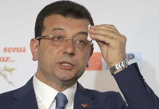 FILE -Ekrem Imamoglu, mayoral candidate for Istanbul of Republican People's Party…
