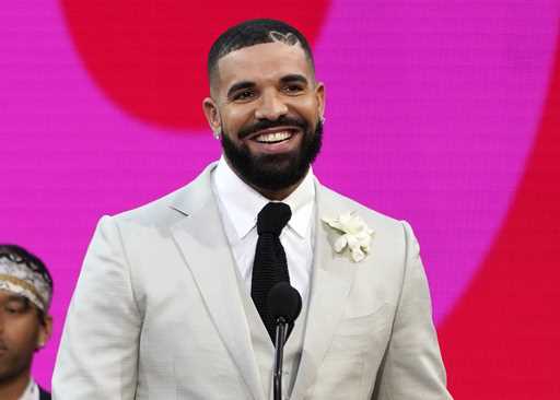 Drake appears at the Billboard Music Awards n Los Angeles on May 23, 2021