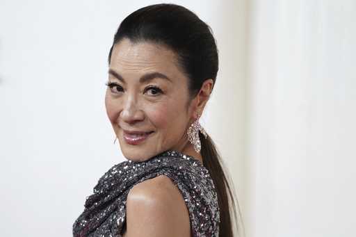 Michelle Yeoh arrives at the Oscars on Sunday, March 10, 2024, at the Dolby Theatre in Los Angeles