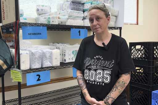 In this image taken from video, Amanda Hinton speaks about work requirements for Medicaid and the S…