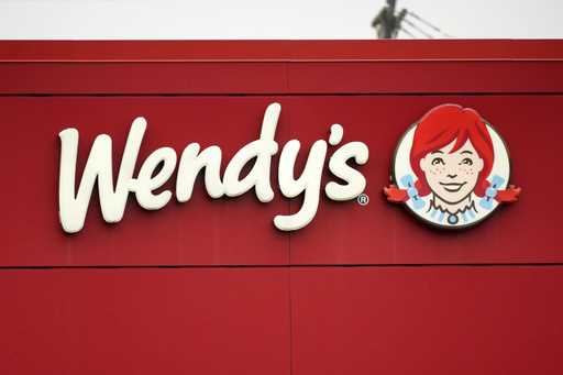 The Wendy's sign is seen at a restaurant, January 23, 2023, in Pittsburgh