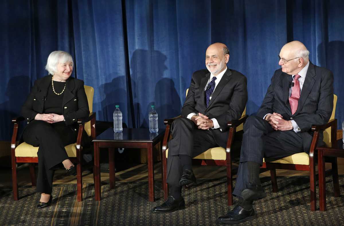 Janet Yellen, Ben Bernanke, Paul Volcker, 