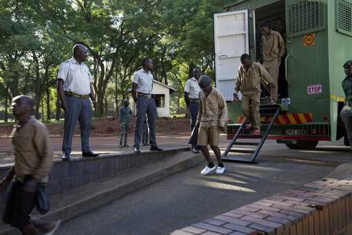 Street currency dealers make a court appearance at the magistrates courts in Harare, Zimbabwe, Thur…