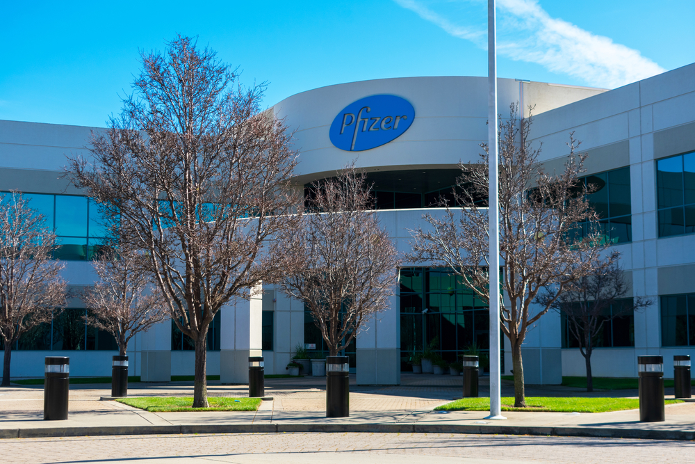 Pfizer pharmaceutical corporation campus exterior 