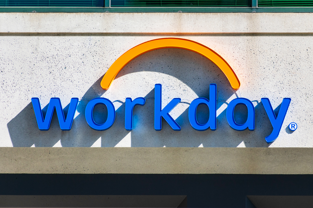 Workday stock price sign 