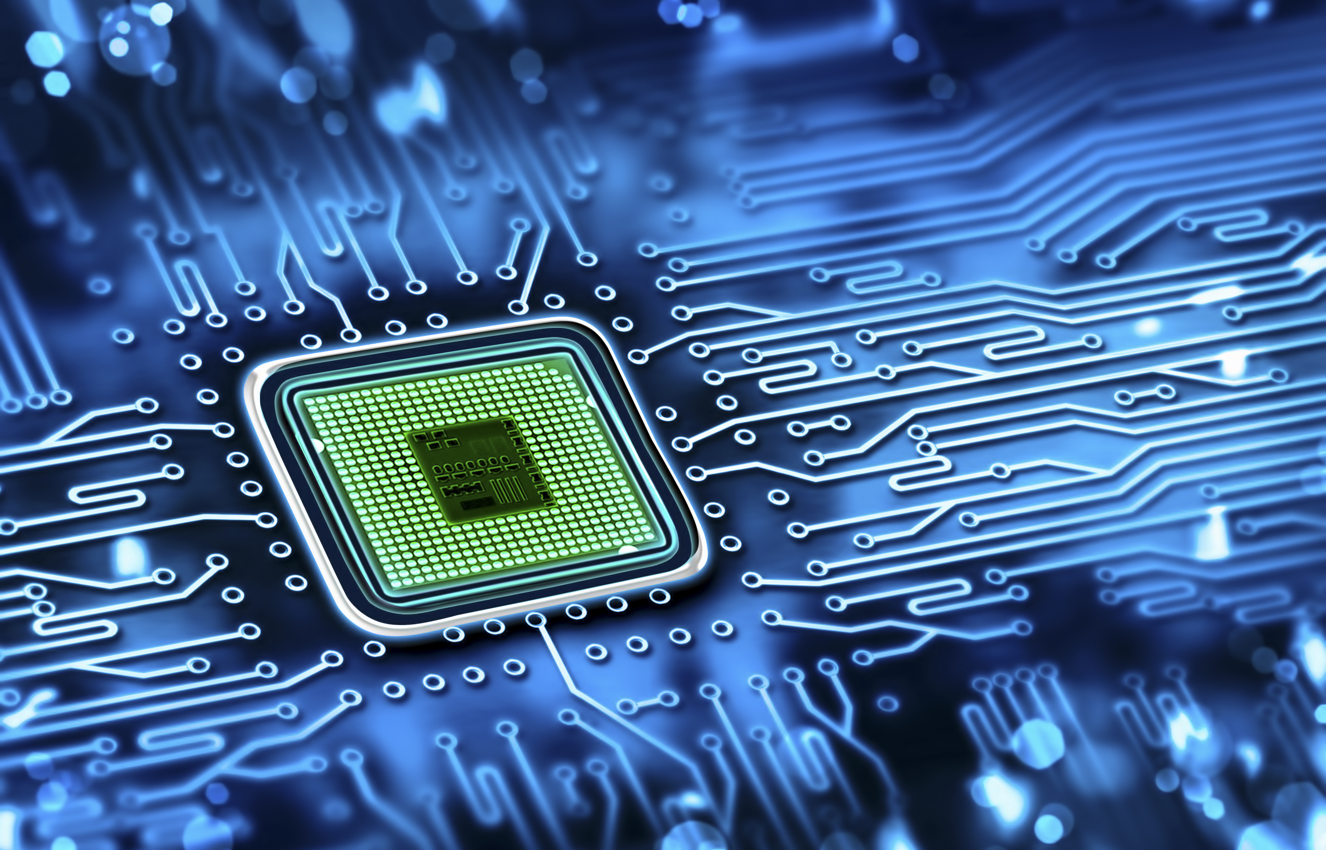 computer chip integrated into motherboard