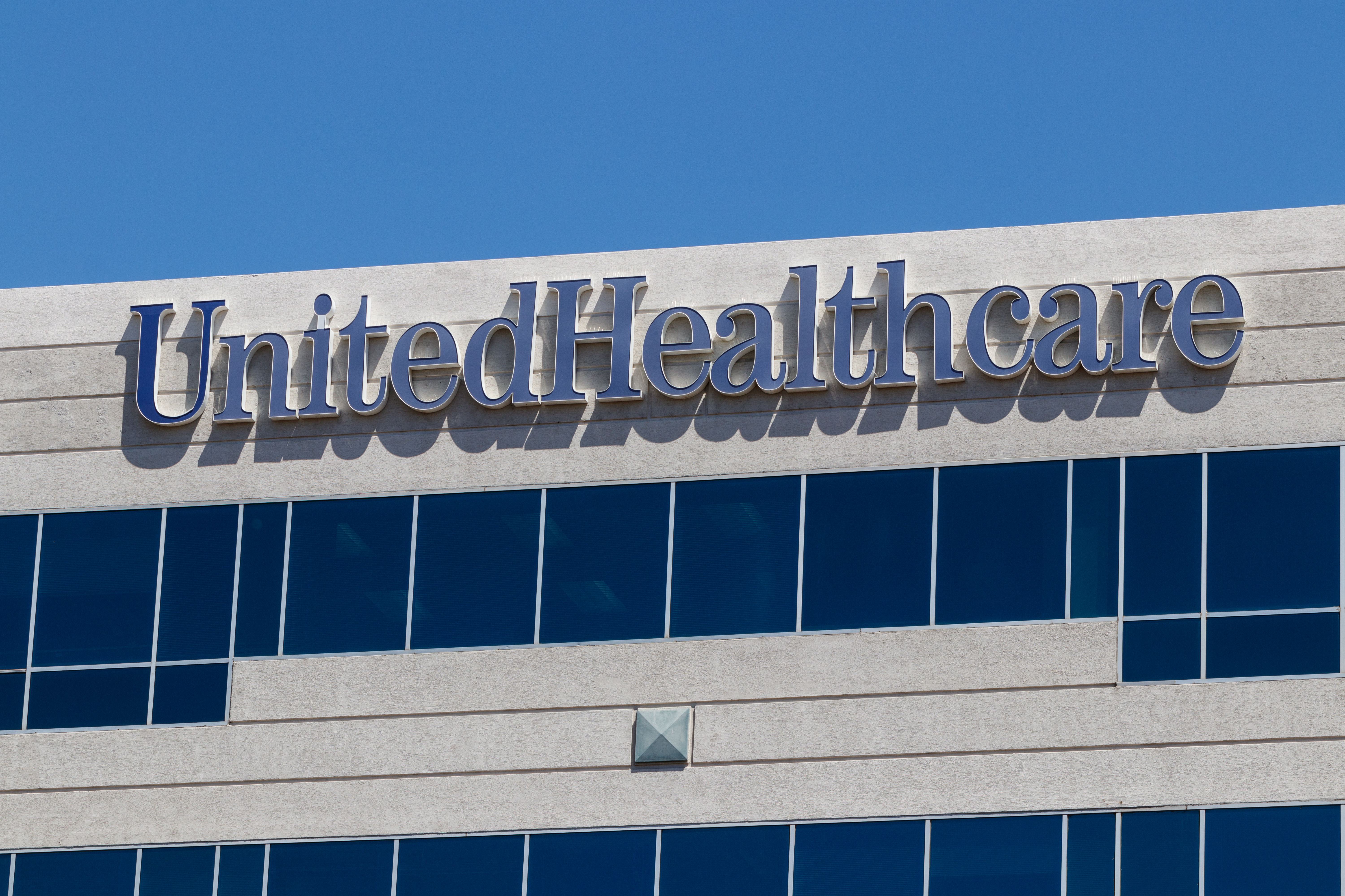 photo of building with UnitedHealthCare logo 