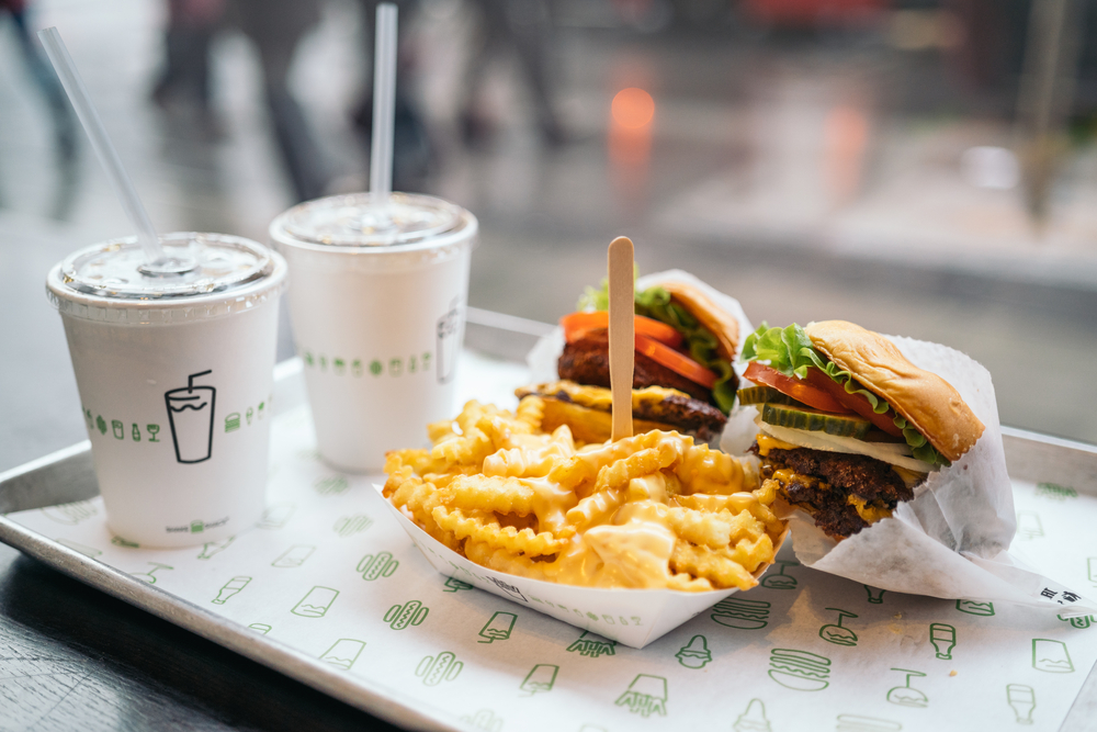 Photo of Shake Shack meal. Banks were right to boost the Shake Shack stock before earnings.