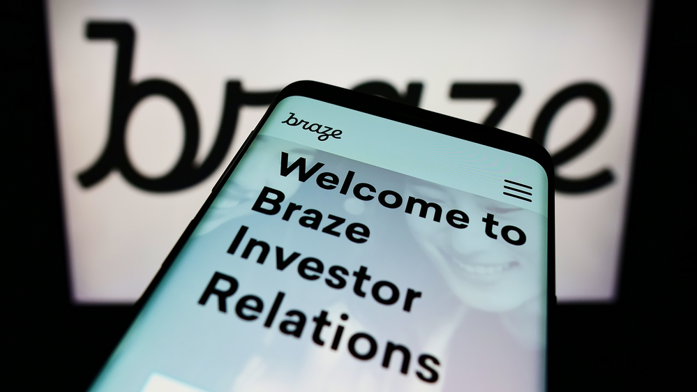 Braze on smartphone screen