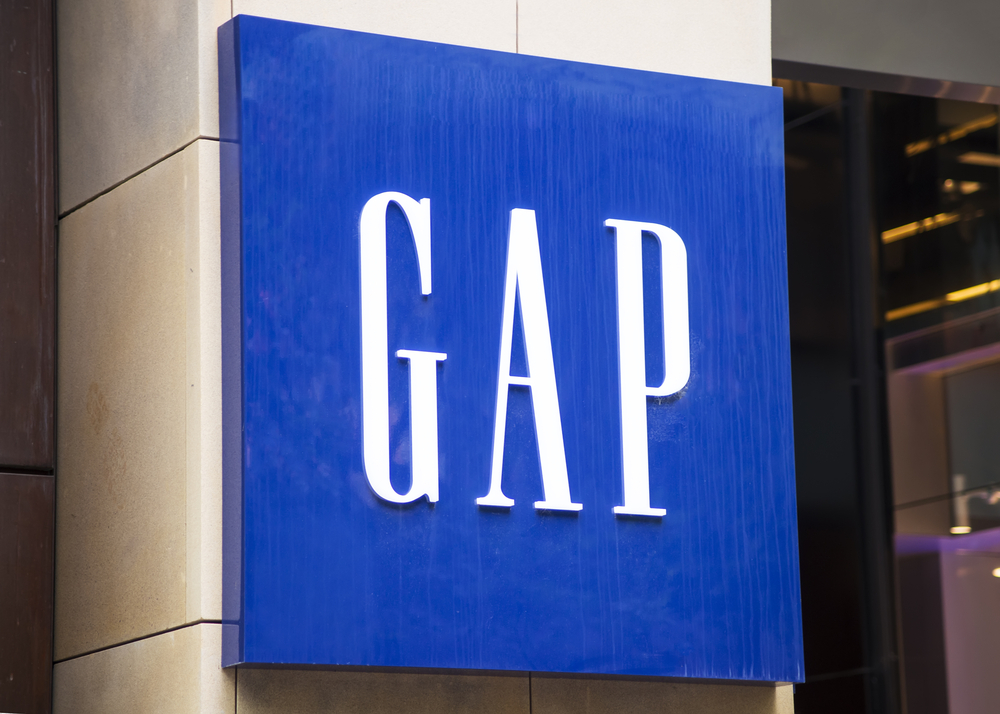 Gap store logo sign