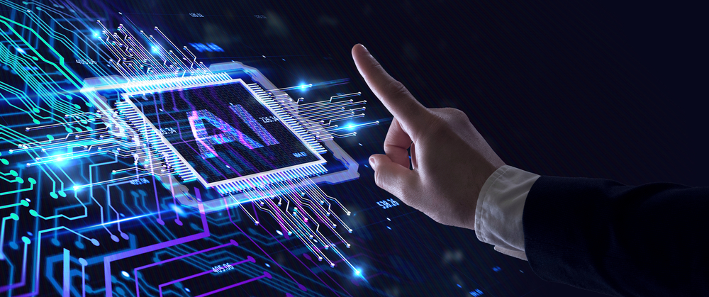 AI Learning and Artificial Intelligence Concept. Business, modern technology, internet and networking concept. 