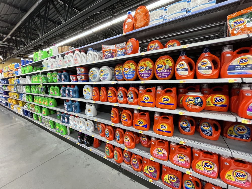 Walmart retail grocery store interior