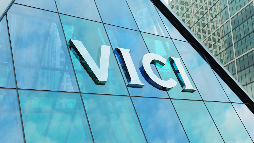 VICI Properties modern urban tower downtown offices corporation stocks market editorial