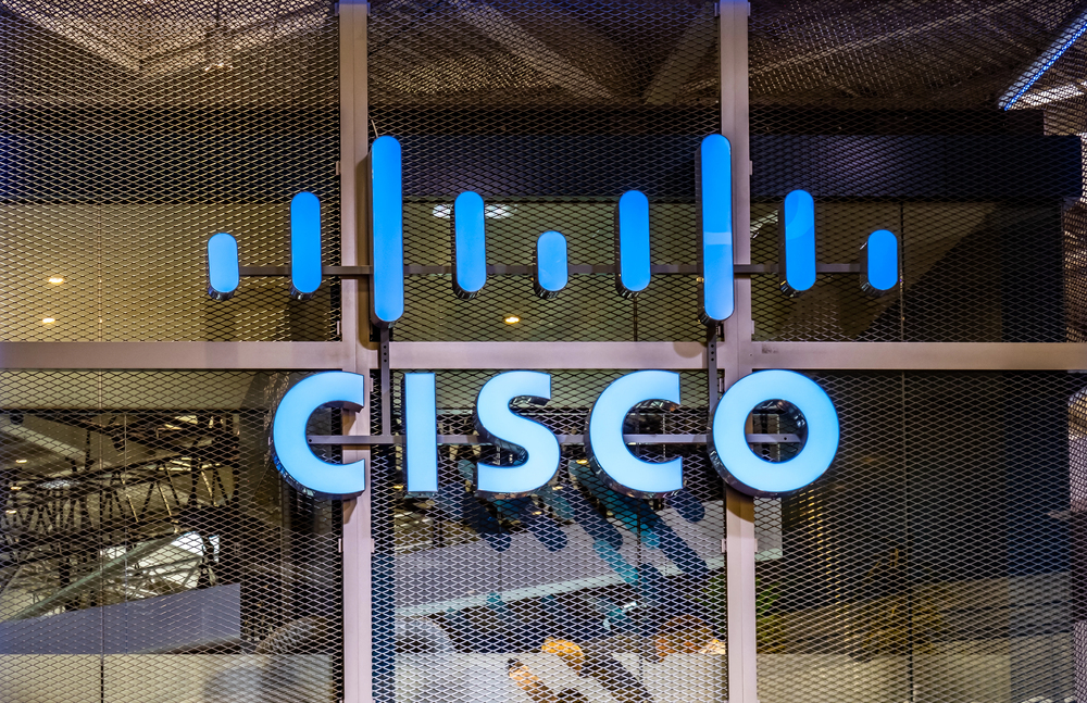 Cisco Systems AI sign on building