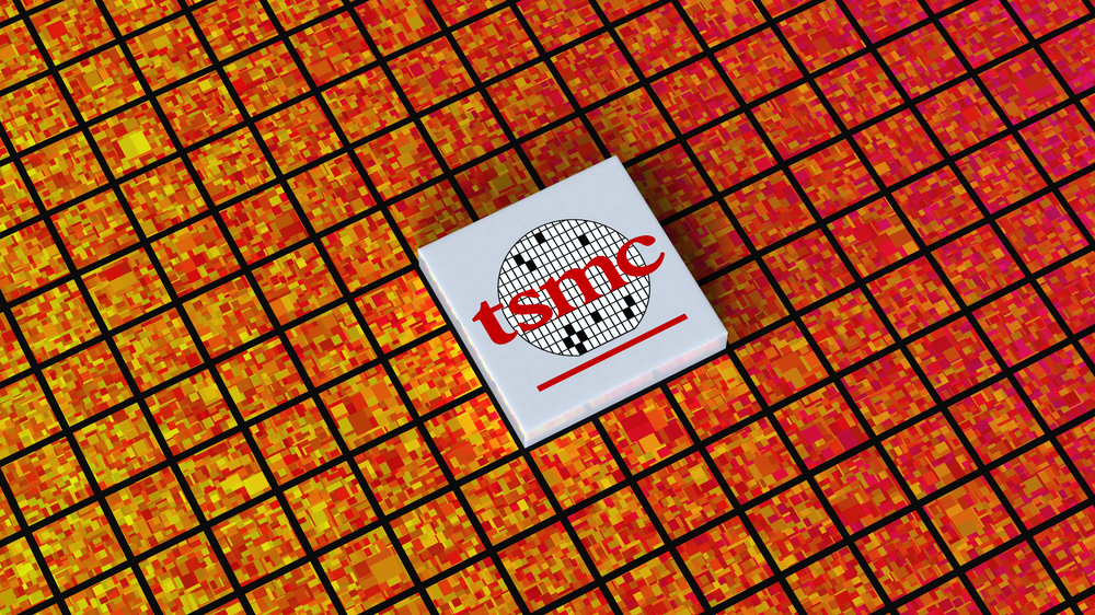 Taiwan Semiconductor Manufacturing Company TSMC logo, Taiwan Semiconductor manufacturing, Chip fabrication, IC production, Silicon Wafer, Nanotechnology, 3d render, Frankfurt - March 13, 2025 — Stock Editorial Photography