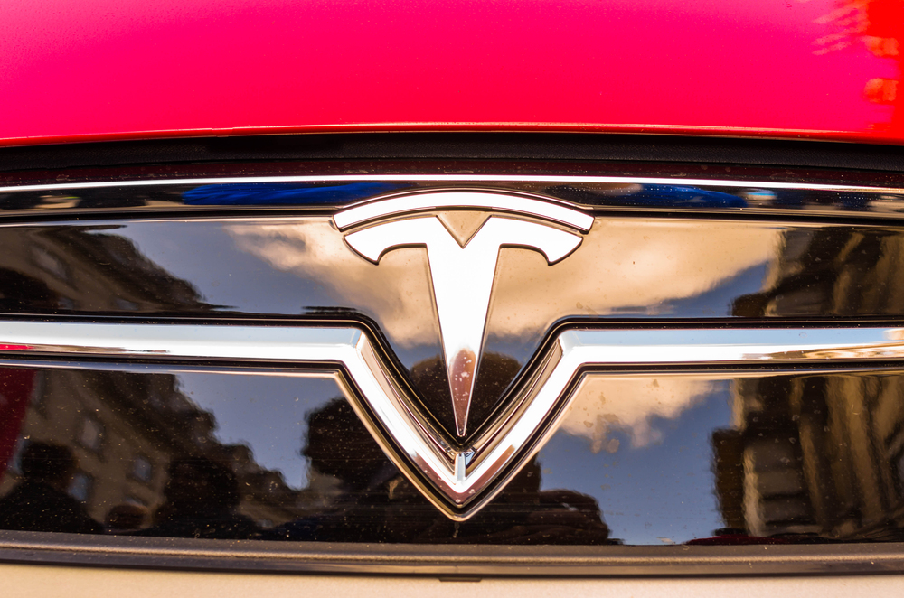 Regent street motor show -tesla electric car
