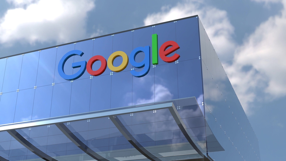 Google sign on building 