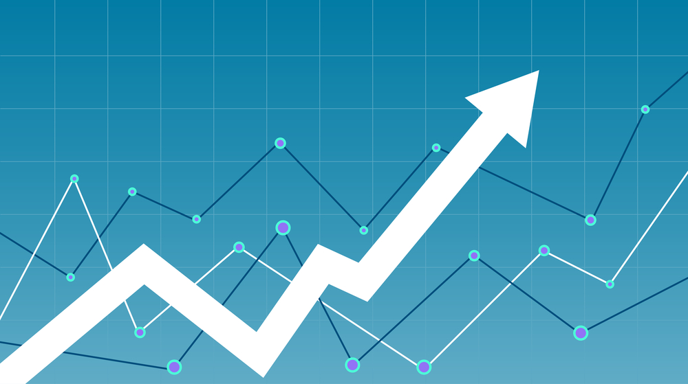 stock chart up 