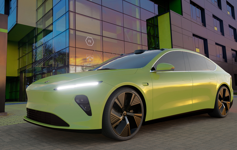NIO ET7 - a classic sedan with thrilling power — Stock Editorial Photography