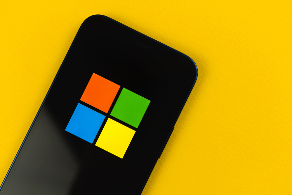 Kharkov, Ukraine - January 19, 2021: Microsoft icon close-up. Copy space — Stock Editorial Photography