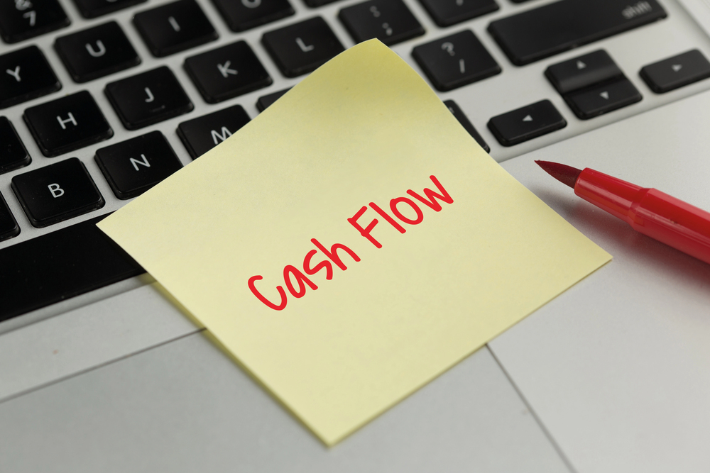 Sticky note pasted on keyboard — Photo