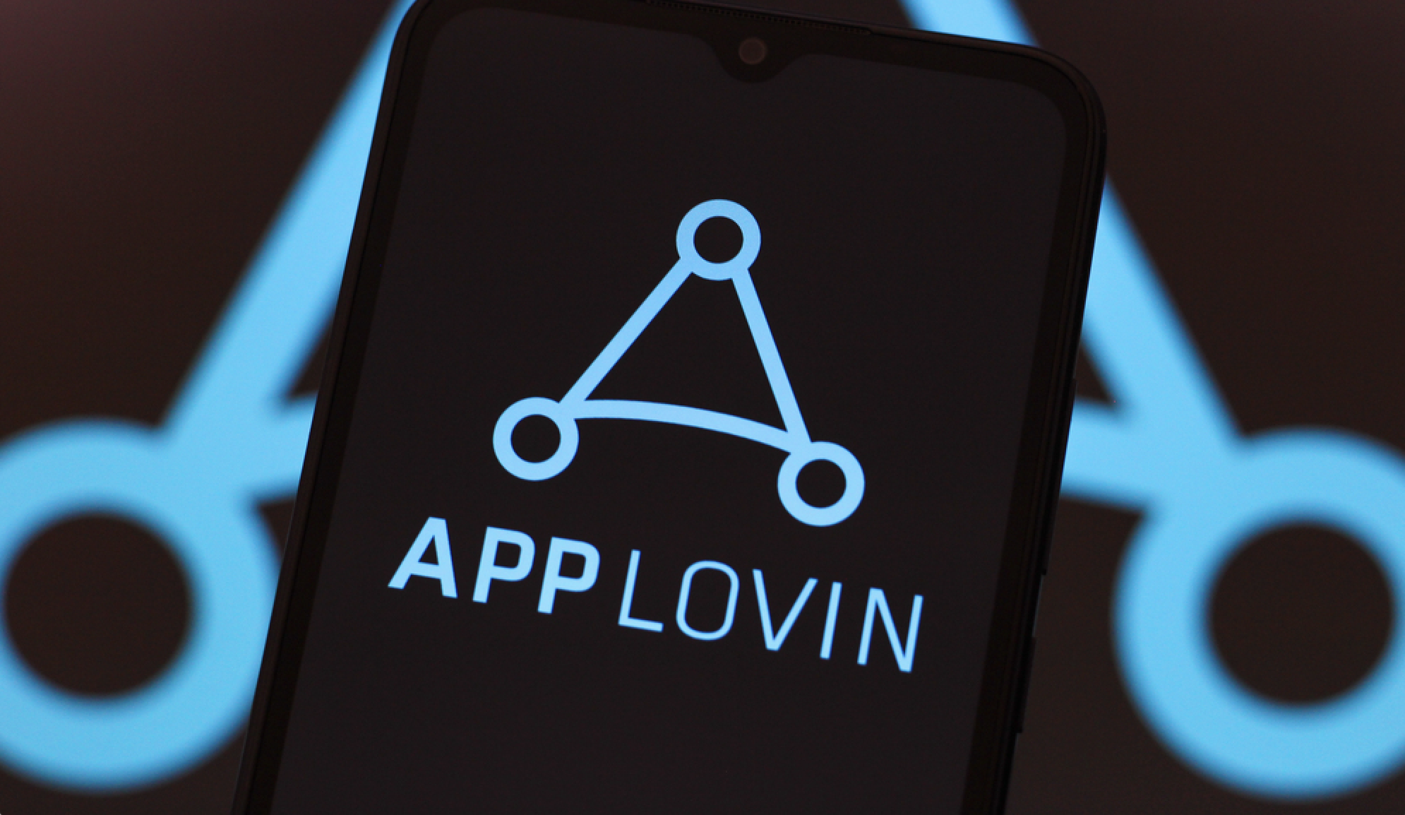 In this photo illustration, the Applovin Corporation logo is seen displayed on a smartphone screen, in Reno, United States, on January 31, 2025 — Photo by rafapress
