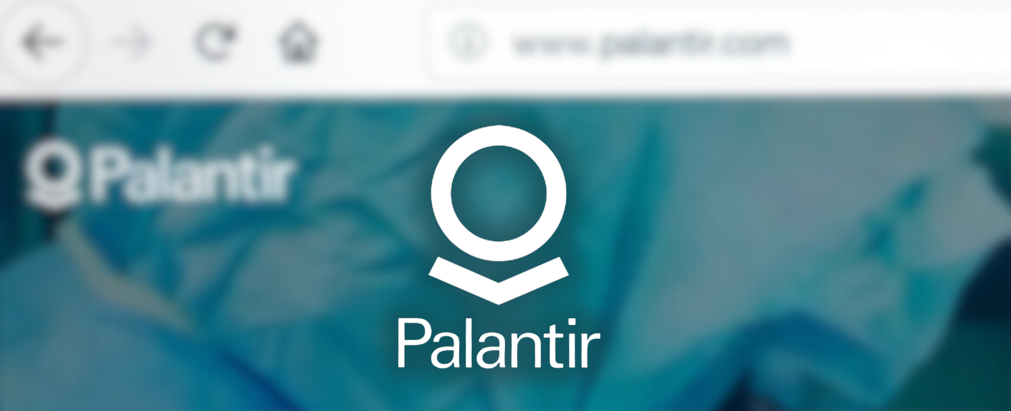 Palantir logo and website