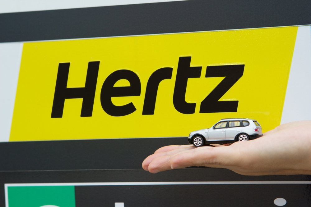 Hertz Car Rental — Stock Editorial Photography