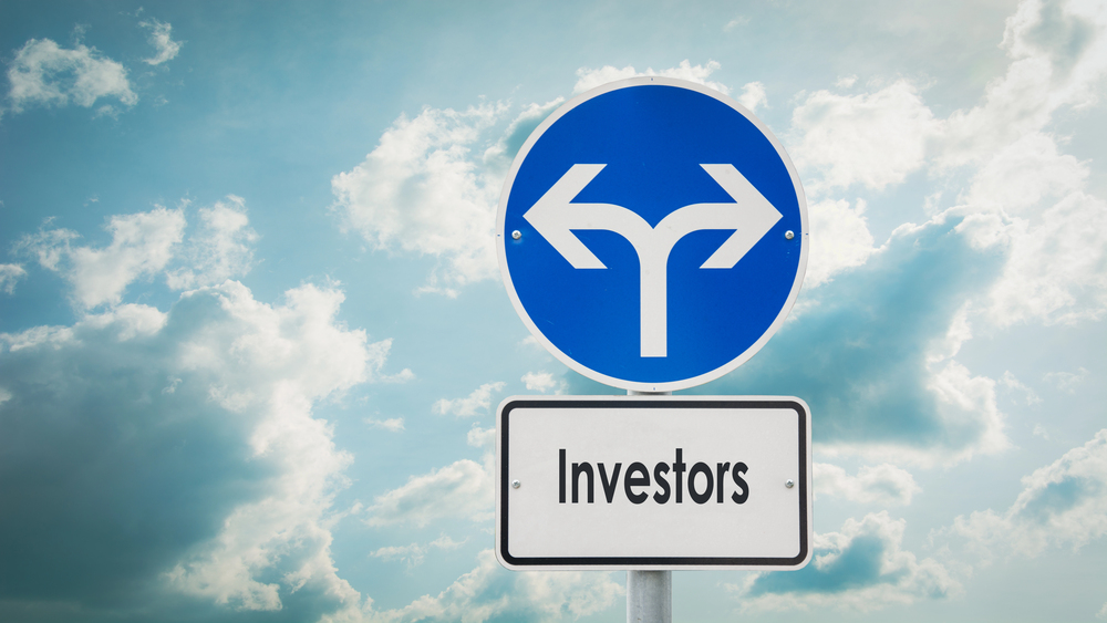 Investors arrow sign