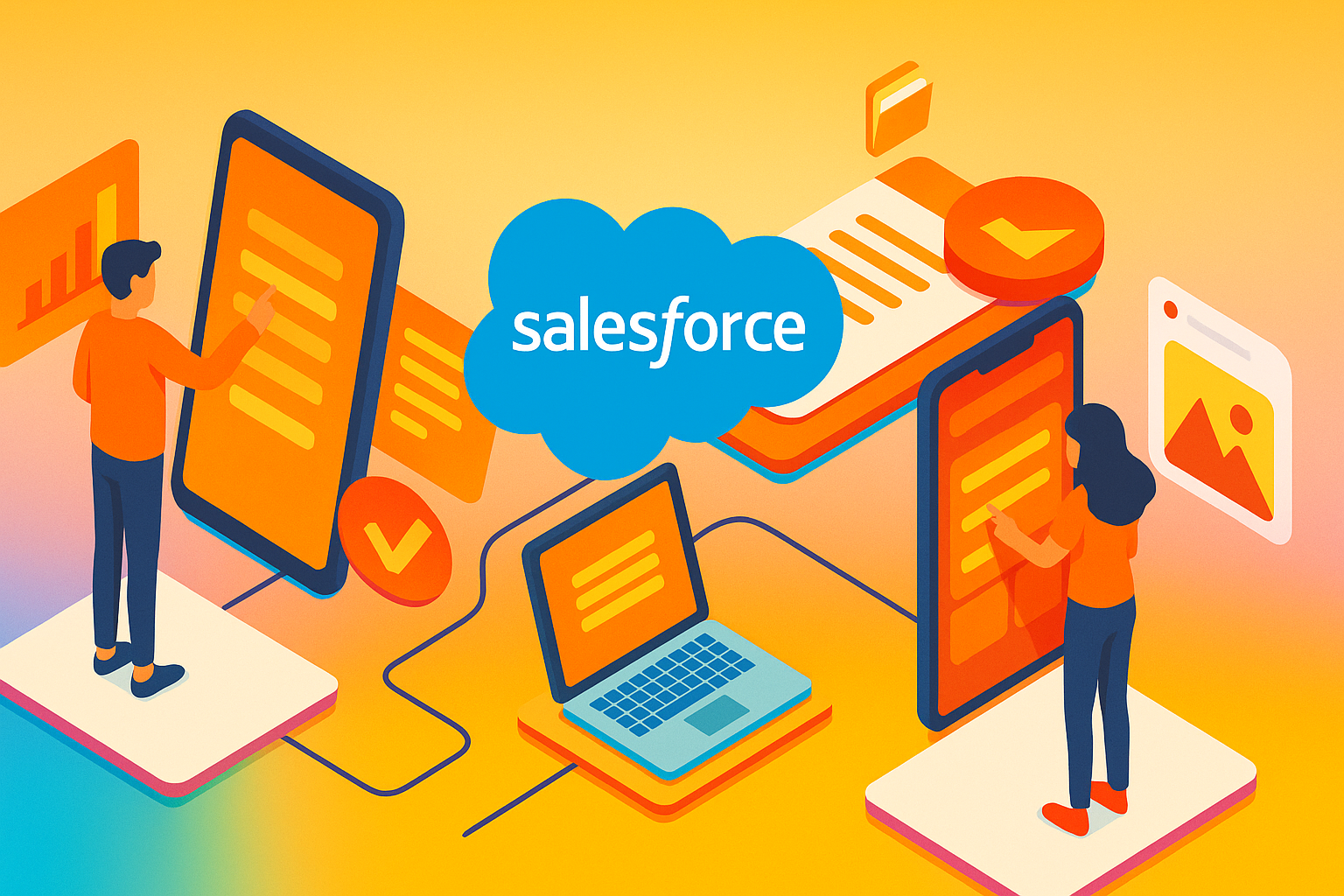Salesforce CRM illustration