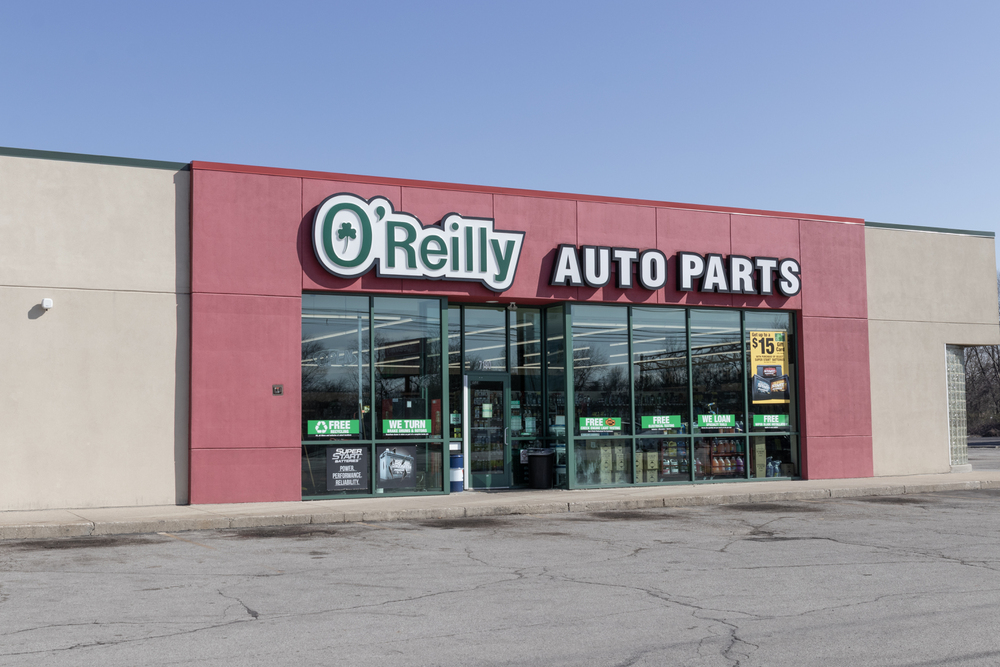 O'Reilly Auto Parts Store. O'Reilly is a retailer and distributor of automotive parts.