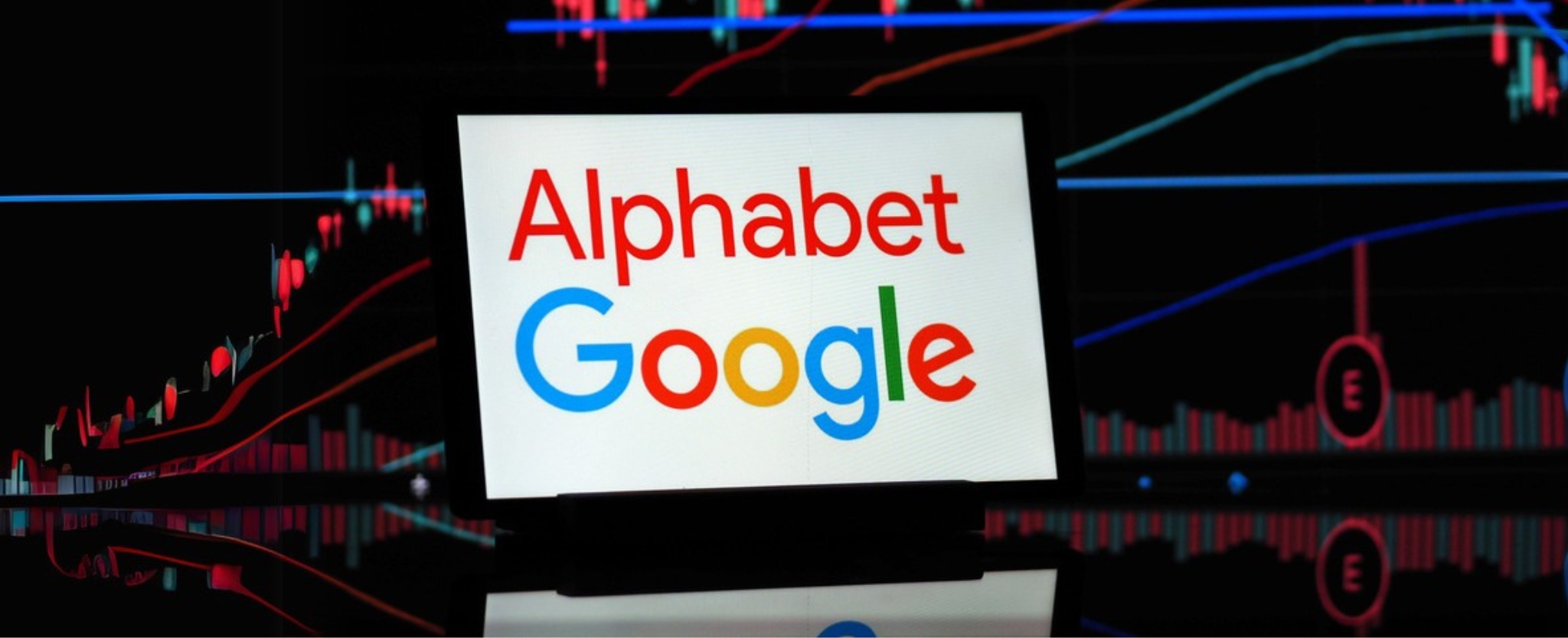 Bavaria, Germany - Apr. 6, 2025: In this photo illustration, Alphabet Inc. logo seen displayed on a monitor. This company is one of the ones that lost the most market value after January 20, 2025. — Stock Editorial Photography