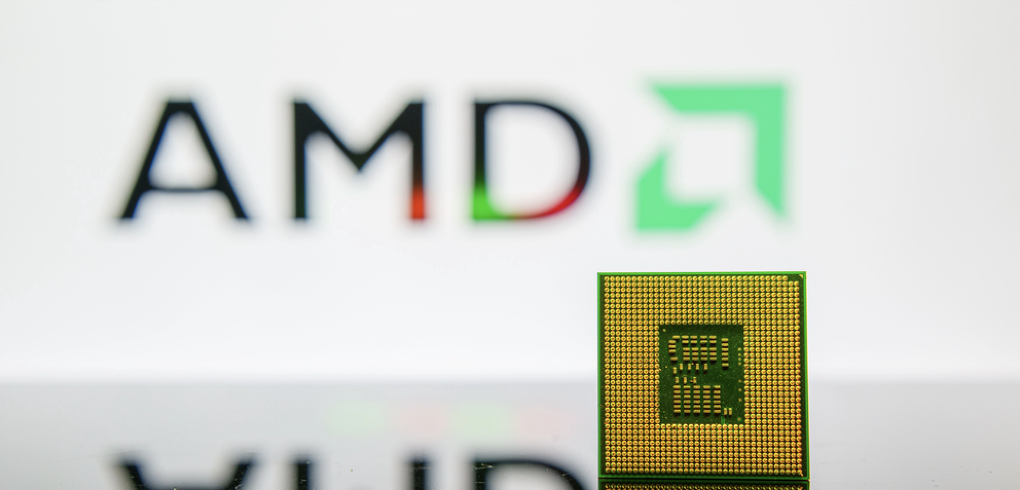 New Jersey, United States of America - February 5: AMD semiconductor chip computer processor — Stock Editorial Photography
