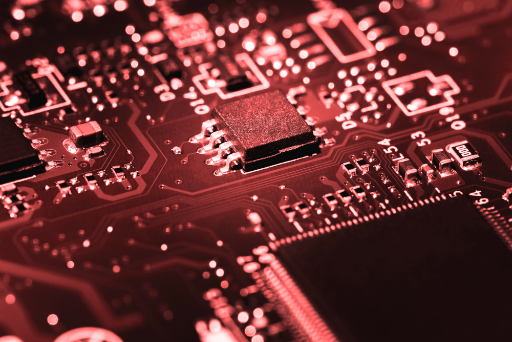 A close-up microchip — Photo