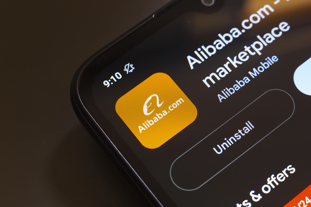 The Alibaba Group app logo appears on the screen of a smartphone in Reno, United States, on November 26, 2024 — Stock Editorial Photography