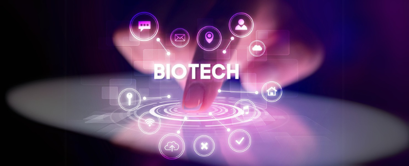 Photo of a finger touching tablet with web technology icons concept