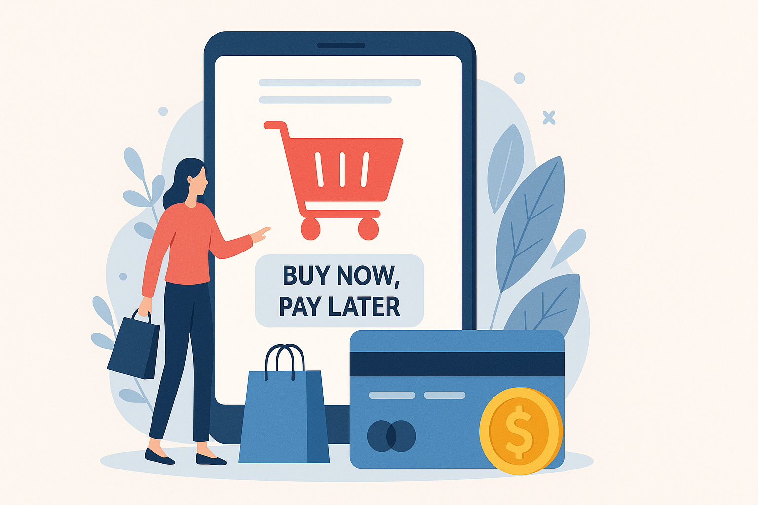 image representing buy now, pay later form of online shopping